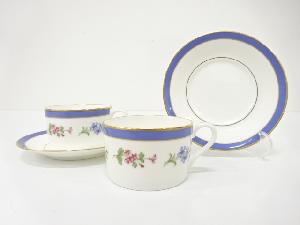 TIFFANY&Co.　ティファニー　フローラル　カップ＆ソーサー　ペア　洋食器